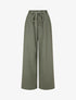 Pantalon élastiqué effet lin - Kaki - 1