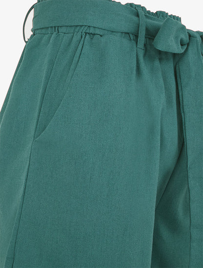Short uni à revers - Bleu canard - 3