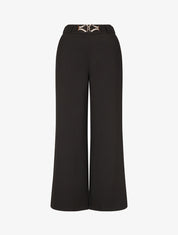 Pantalon ample à boucle fantaisie - Noir - 4