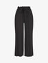 Pantalon uni fluide élastiqué - Noir - 1