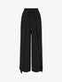 Pantalon coupe droite à pans superposés - Noir - 4