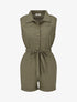 Combishort uni sans manches - Kaki - 5