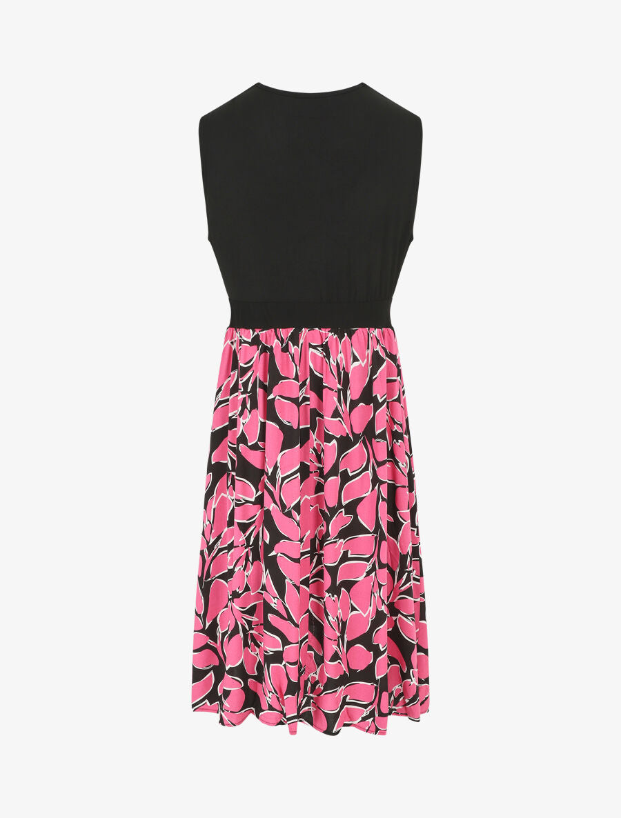 Robe longue à imprimé fantaisie - Rose - 2