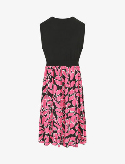 Robe longue à imprimé fantaisie - Rose - 2