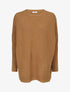 Pull uni à manches longues chauves-souris - Camel - 4