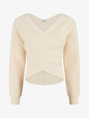 Pull cache-coeur et bas asymétrique - Beige - 5