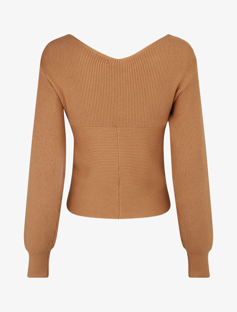 Pull cache-coeur et bas asymétrique - Camel - 2