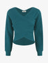 Pull cache-coeur et bas asymétrique - Bleu canard - 1
