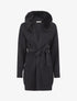 Gilet ample à col en fourrure - Noir - 5