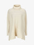 Pull oversize à col roulé - Crème - 4