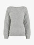 Pull droit en maille graphique - Gris - 5