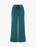 Pantalon en velours côtelé à poches plaquées - Bleu canard - 1