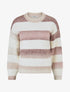 Pull duveteux rayé - Rose - 5