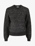 Pull uni irisé à motif floral - Noir - 1