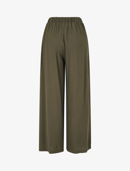 Ensemble top à nouer et pantalon - Kaki - 5