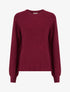 Pull droit en maille stylisée - Lie de vin - 1
