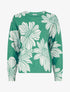 Pull à imprimé floral - Vert - 1