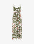 Robe longue imprimé fantaisie - Kaki - 1