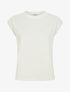 Top uni texturé à col rond - Écru - 1