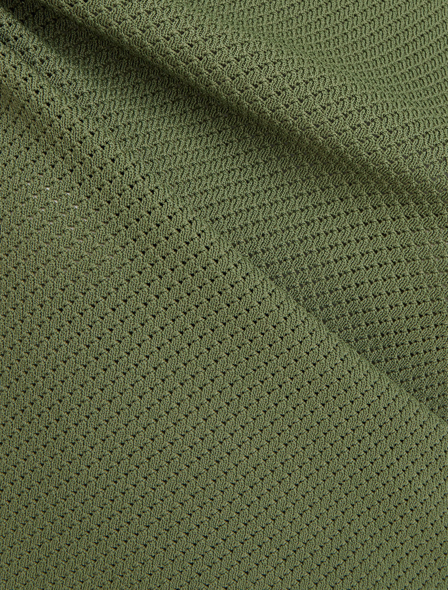 Débardeur en maille ajouré - Kaki - 3