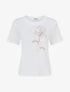 T-shirt manches courtes à motif floral - Blanc - 1