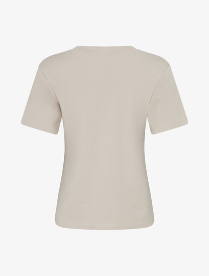 T-shirt manches courtes à motif floral - Beige - 2