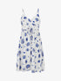 Robe mi-longue imprimé motif marins - Bleu roi - 1