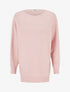 Pull uni à détail texturé - Rose - 1