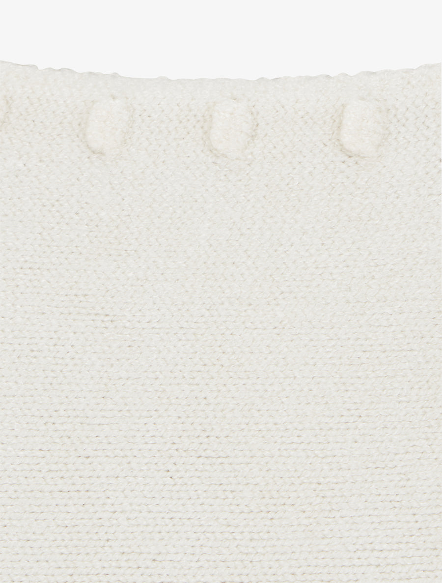 Pull uni à détail texturé - Écru - 3