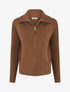 Gilet en maille zippé - Camel - 1