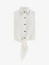 Chemise courte boutonnée à nouer - Écru - 1