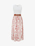 Robe imprimé floral à poches - Vieux rose - 1