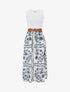 Robe imprimé floral à poches - Bleu - 1