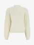 Pull droit en maille duveteuse irisée - Crème - 1