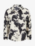 Chemise fluide satinée imprimé vache - Noir - 1