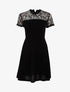 Robe à haut de poitrine ajouré - Noir - 1