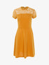 Robe à haut de poitrine ajouré - Jaune - 3