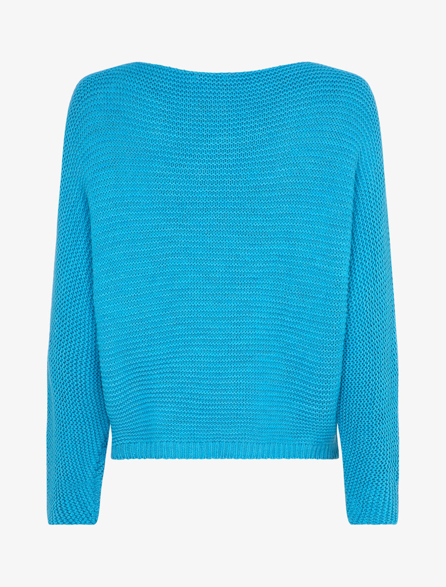 Pull à manches dolman - Turquoise - 2