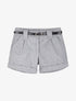 Short en feutrine à bords retroussés - Gris chiné - 4
