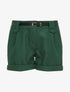Short en feutrine à bords retroussés - Vert sapin - 1