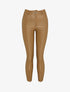 Pantalon 7/8 enduit avec zips aux chevilles - Camel - 1