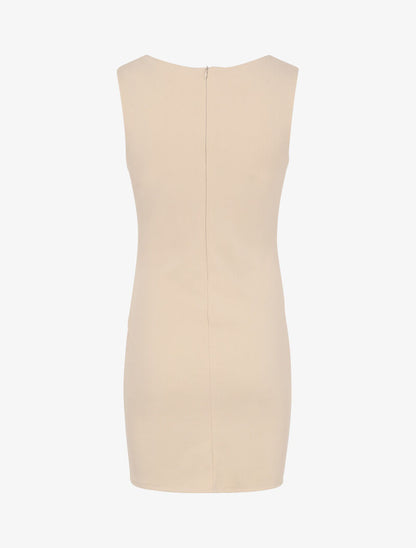 Robe portefeuille cache coeur - Beige - 2