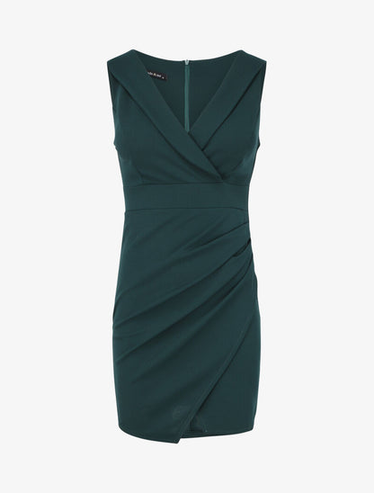 Robe portefeuille cache coeur - Vert - 1
