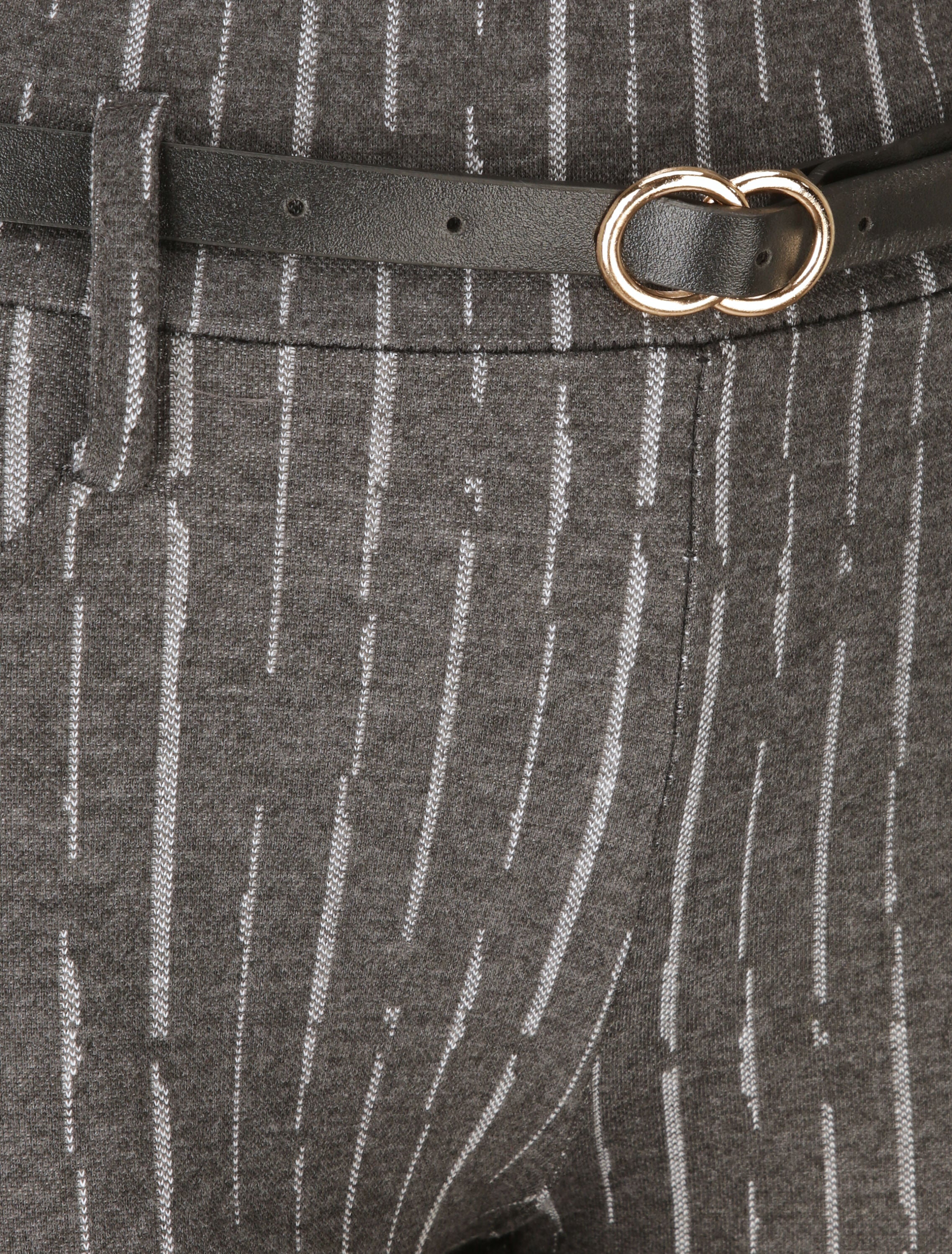 Legging à rayures stylisées - Gris - 3