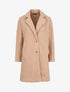 Manteau léger effet laine bouclée - Camel - 4