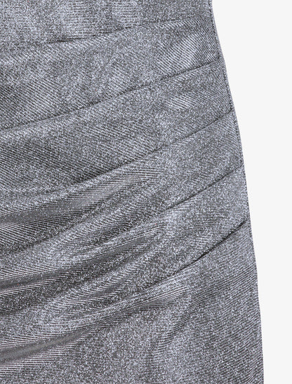 Robe bandeau à détail drapé - Noir - 3