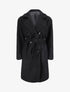 Manteau long en maille bouclette - Noir - 1