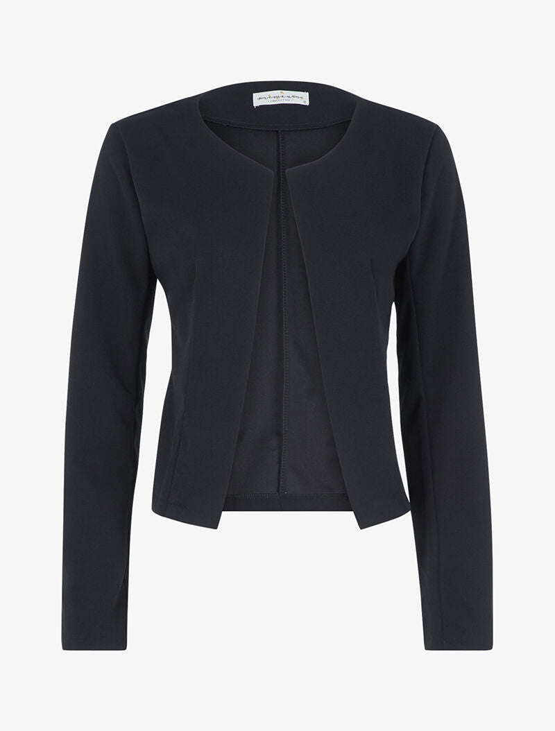 Veste ouverte unie - Noir - 3