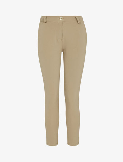 Pantalon 7/8 uni - Beige - 1