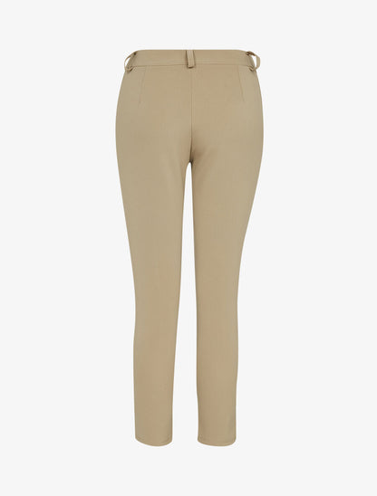 Pantalon 7/8 uni - Beige - 2